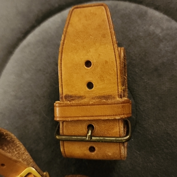 Louis Vuitton Vachetta Leather Luggage Tag and Poignet Set - Authentic - Picture 3 of 9